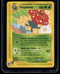 Vileplume 043/147 Aquapolis Rare English Pokemon Card - Image 1