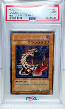 2004 Yugioh ULTIMATE Fusilier Dragon, The Dual Mode-Beast PSA 9 RDS-EN031 1st ED - Image 1