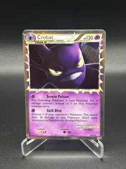 Crobat Prime 84/95 Pokemon Card HGSS Unleashed 2010 - Image 1
