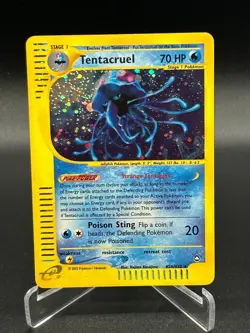 Tentacruel Holo Rare H26/H32 Aquapolis WoTC Pokemon Card 2002 - Image 1