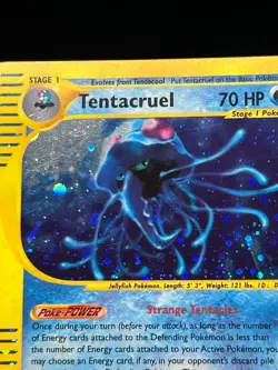 Tentacruel Holo Rare H26/H32 Aquapolis WoTC Pokemon Card 2002 - Image 3