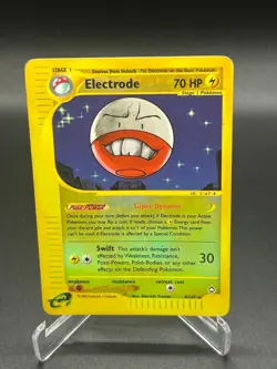 Electrode Reverse Holo 8/147 Aquapolis English Pokemon Card WoTC E-Reader - Image 1