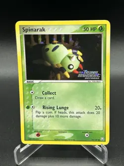 Spinarak Reverse Holo 78/109 Team Rocket Returns Pokemon Card 2004 Stamped - Image 1