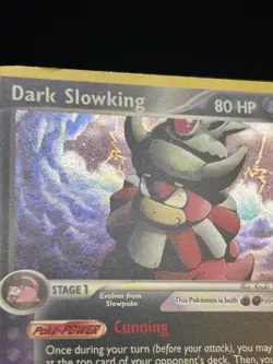 Dark Slowking Holo Rare 9/109 Team Rocket Returns Pokemon Card 2004 - Image 3