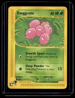 Exeggcute 076/147 Aquapolis Common English Pokemon Card - Image 1