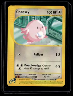 Chansey 069/147 Aquapolis Common English Pokemon Card - Image 1