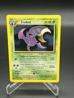 Crobat 4/64 Holo Rare Neo Revelation English Pokemon Card 2001 WoTC - Image 1