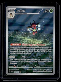 Ledian 144/142 Stellar Crown Pokemon Card 2024 NM - Image 1
