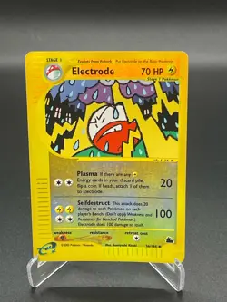 Electrode 36/144 Reverse Holo Skyridge Pokemon Card Played - Image 1