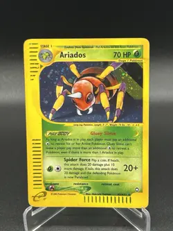 Ariados Holo H3/H32 Aquapolis Pokemon Card WoTC E-Reader - Image 1