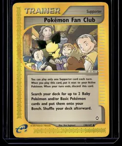 Pokemon Fan Club 130/147 Aquapolis Uncommon English Pokemon Card - Image 1