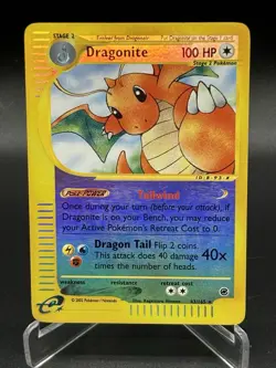 Dragonite Reverse Holo 43/165 Expedition Pokemon Card 2002 - Image 1