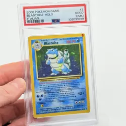 CARTA POKEMON CARD - BLASTOISE HOLO 2/102 (2000) SET BASE - ITA - PSA 2 (MK) - Image 2