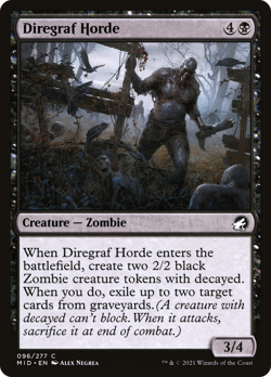 x1 Diregraf Horde MID MTG 96/277 COMMON M/NM 1x - Image 1