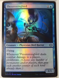 Thrummingbird - FOIL - Phyrexia: All Will Be One - Magic the Gathering MTG Nice! - Image 1