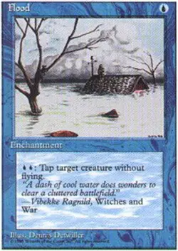 FBB Korean Flood ~ Moderately Played 4th Edition Fourth Foreign Black Border Sto - Image 1