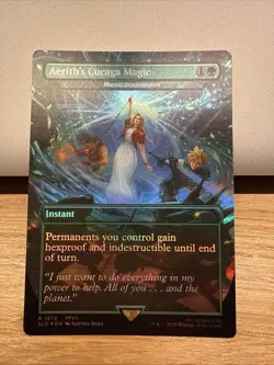 Mtg Secret Lair Final Fantasy Aerith - Heroic Intervention - Foil -NM - Image 1