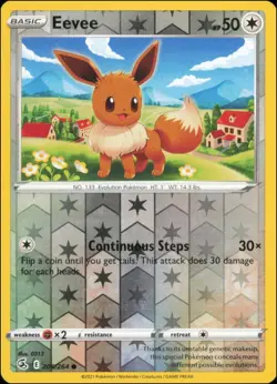Pokemon - Eevee #205/264 - SWSH08: Fusion Strike Reverse Holo - Image 1