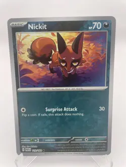Nickit 119/182 Reverse Holo Common Pokemon TCG Paradox Rift NM - Image 1