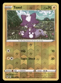 Toxel SWSH03: Darkness Ablaze #062/189 Common Reverse Holo Pokemon LP - Image 1