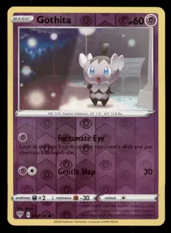 Gothita SWSH03: Darkness Ablaze #073/189 Common Reverse Holo Pokemon LP - Image 1