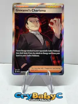 Pokemon Giovanni's Charisma 197/165 151 SV Ultra Rare Full Art Trainer - Image 1