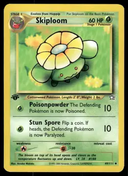 Pokemon Tcg Neo Genesis WOTC NM Regular Skiploom [1st Edition] #49 - Image 1