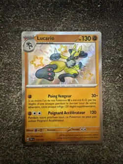 LUCARIO SHINY - POKEMON 174/091 EV4.5 PAF DESTINEES DE PALDEA NEUF FR - Image 1