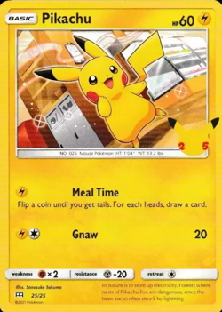 Pokemon Pikachu (25/50) McDonald's Collection 2021 LP - Image 1