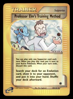 Lightly Played Professor Elm's Training Method 148/165 Reverse Holo Expedition - Image 1