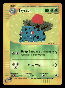 Lightly Played Ivysaur 82/165 Reverse Holo Expedition Base Set Uncommon - Image 1