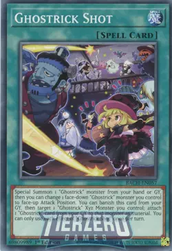 Yugioh BACH-EN057 Ghostrick Shot Common 1st Edition NM/LP - Image 1