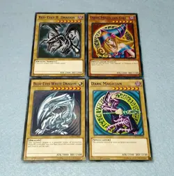 Yu-Gi-Oh! Complete SET Blue Eyes White Dragon Dark Magician Girl Red E! + Bonus! - Image 1