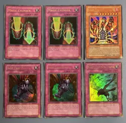 Yu-Gi-Oh! 6x Ultra Rare Magic Cylinder, Lava Golem, Acid Trap Hole etc Limited - Image 1