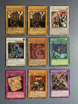 Yu-Gi-Oh! 9x Secret Rare Vorse-Plunderer, Uria, G. Ritter Promo Limited Edition - Image 1