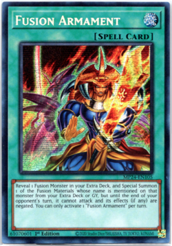 Fusion Armament - MP24-EN105 - Prismatic Secret Rare 1st Edition Yugioh - Image 1