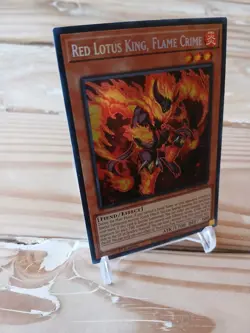 Yu-Gi-Oh! Red Lotus King, Flame Crime Secret Rare BLTR-EN028 1st Ed NM - Image 3