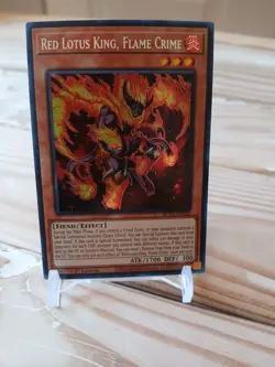 Yu-Gi-Oh! Red Lotus King, Flame Crime Secret Rare BLTR-EN028 1st Ed NM - Image 5