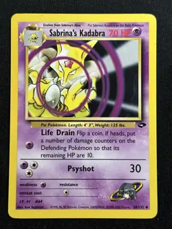 Sabrina's Kadabra Gym Challenge 058/132 Pokemon card NM - Image 1