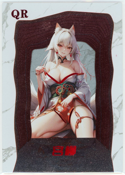 ?NINA KOSAKA - Goddess Story Anime Waifu Doujin Card - SEXY FOXY PRETTY - QR-16 - Image 1