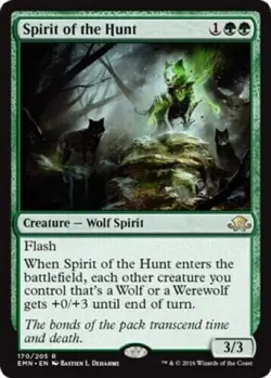 Spirit of the Hunt NM Eldritch Moon MTG Magic The Gathering Green English Card - Image 1