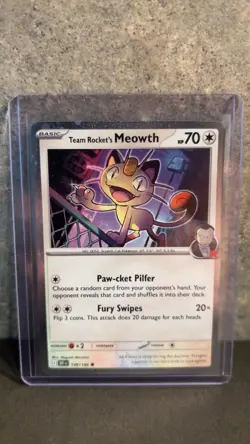 Team Rocket's Meowth (Cosmos Holo) 149/182 Miscellaneous Cards & Products Holo - Image 1