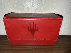 2016 Ultra Pro Dual Flip Deck Box Red Mana Magic Gathering MTG Magnetic - Image 1