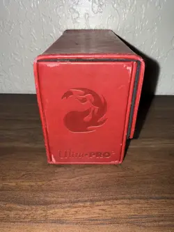 2016 Ultra Pro Dual Flip Deck Box Red Mana Magic Gathering MTG Magnetic - Image 4