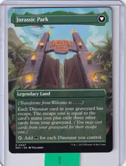 Welcome To../ Jurassic Park (Borderless) * Jurassic World Collection MTG Magic - Image 1