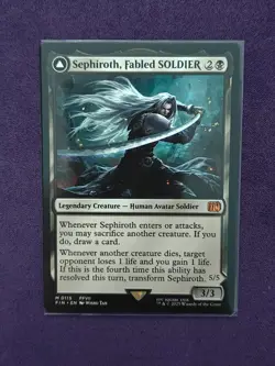 Sephiroth, Fabled SOLDIER (Regular, #0115, NM) Final Fantasy (FIN), MTG - Image 1