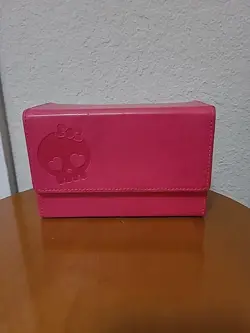 Cutey Skull Dual Flip Box - Pink - Ultra Pro Deck Box - Magic The Gathering MTG - Image 1