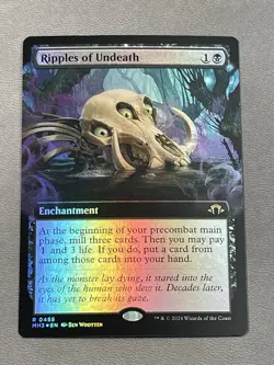 Ripples of Undeath Foil Extended Art Modern Horizons 3 NM MTG - Image 1