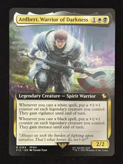1x MTG Ardbert, Warrior of Darkness (Extended Art) - (FIC) #164 - Magic - Image 1