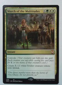March of the Multitudes Magic MtG x1 NCC Commander Streets of New Capenna - Image 1